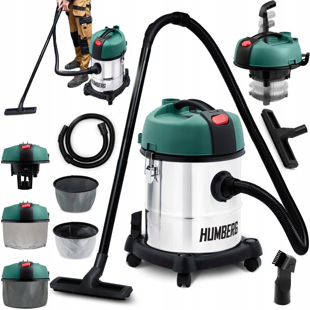 Priemyselný vysávač Humberg HM-400 1200 W + 2 ďalšie produkty